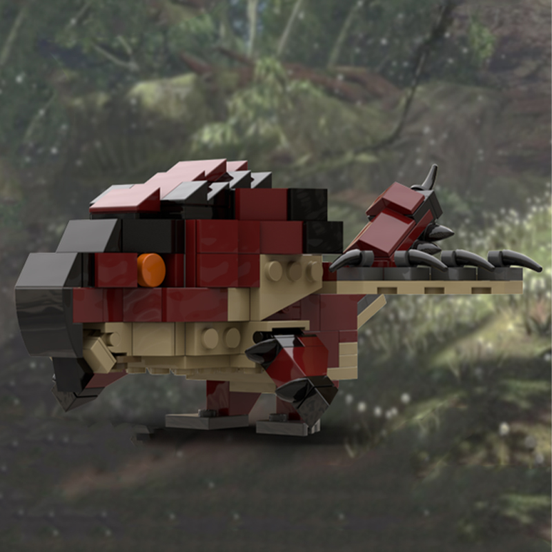 Kids Hunter Education - 214pcs MOC Rathalos 몬스터 헌터 월드