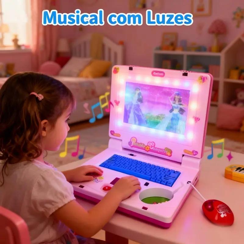 Kids Educational Workbooks - 미니 노트북 뮤지컬 장난감 노트북 휴대용