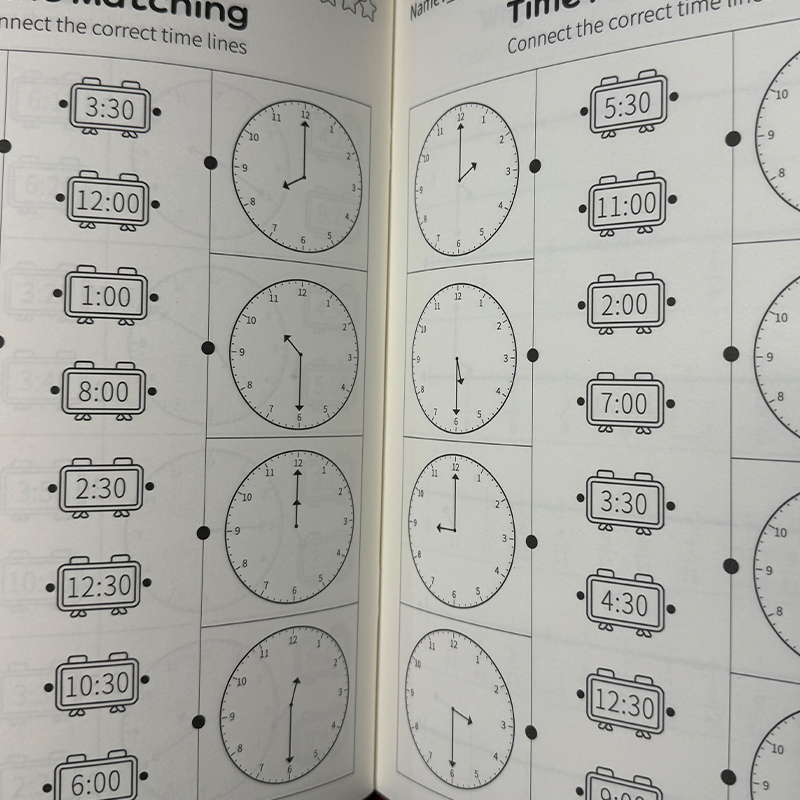 시간 측정 워크북 어린이 시계 인식 연습장 어린이 조기 - Kids Educational Workbooks 리뷰 및 가격