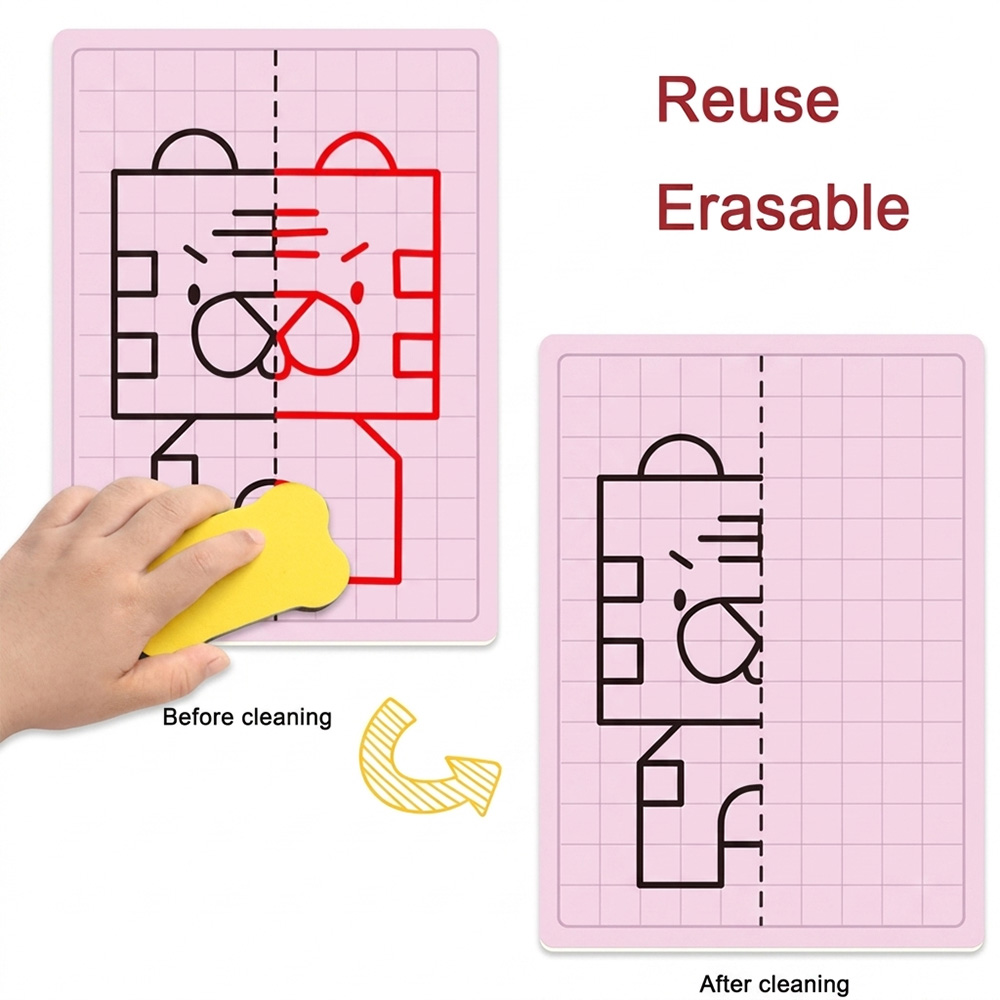 어린이 체크무늬 대칭 그림 장난감 30페이지 사전 쓰기 - Kids Educational Workbooks 리뷰 및 가격
