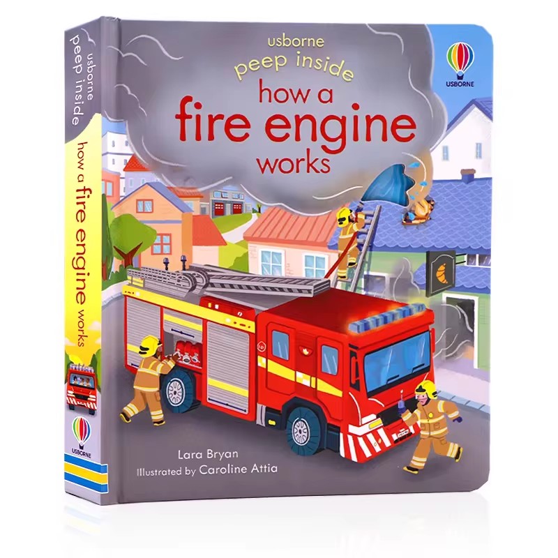 Usborne Peep Inside How A Fire - Kids Education Books 리뷰 및 가격