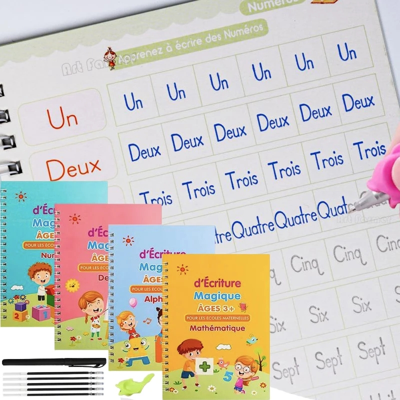 매직 프랑스어 복사 도서 그루브 연습 카피 북 어린이  - Kids Educational Workbooks 리뷰 및 가격