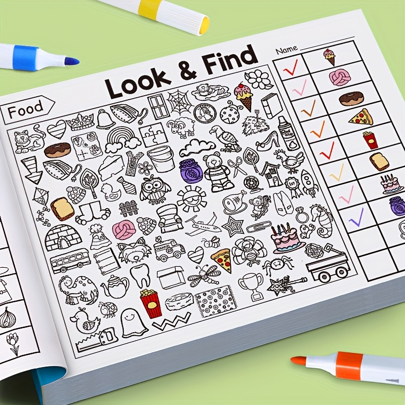 어린이 숨은 그림 찾기 색칠 공부 책, 찾기 활동 워크 - Kids Educational Workbooks 리뷰 및 가격