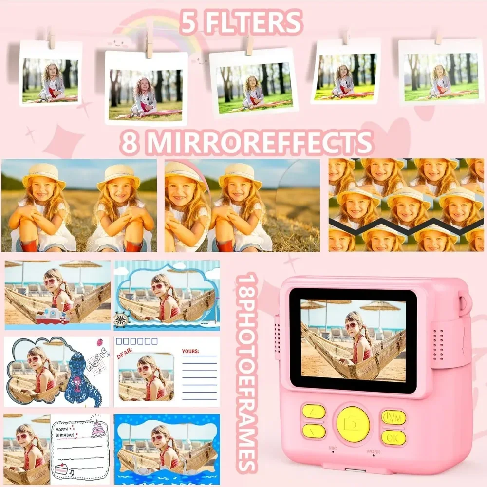 어린이용 즉석 인쇄 카메라, 다중 이미지, 유아용 카메 - Kids Education Free App 리뷰 및 가격