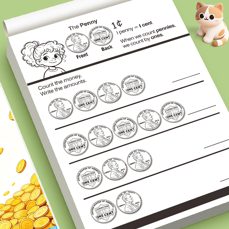유아용 돈 세기 연습장 동전 인식 수학 연습장 조기 학 - Kids Educational Workbooks 리뷰 및 가격