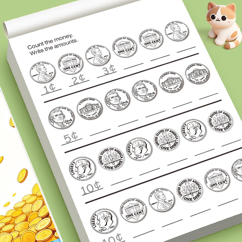 유아용 돈 세기 연습장 동전 인식 수학 연습장 조기 학 - Kids Educational Workbooks 리뷰 및 가격
