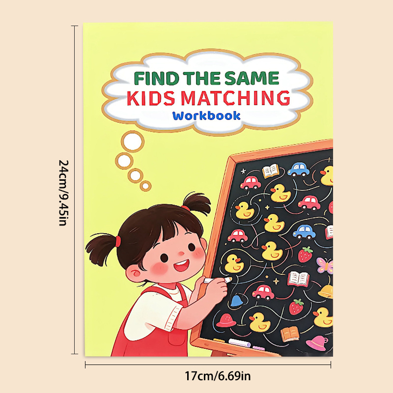 아이들을 위한 동일한 그림 맞추기 활동 책, 시각적 탐 - Kids Educational Workbooks 리뷰 및 가격