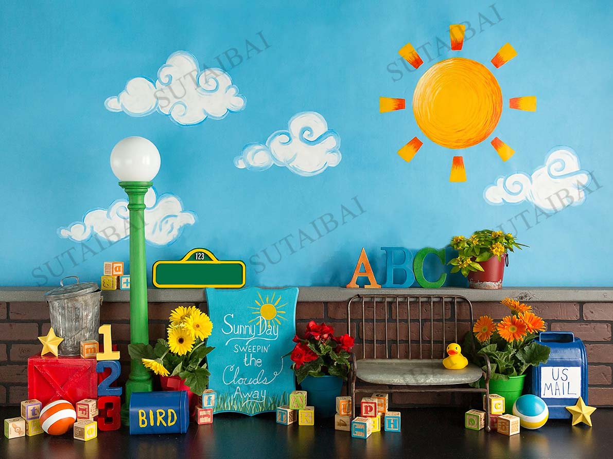 ABC 다시 학교 사진 배경 어린이 생일 파티 장식 유 - Background For Kids Education 리뷰 및 가격